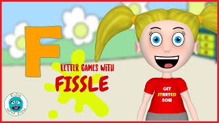 The Letter F | Preschool Letter Video | Letter Sound Games with Fissle
