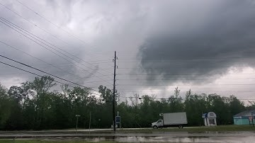 Rotating scud cloud in Dover, Tennessee