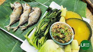 Thai Nam Prik Pla Tu | Spicy Mackerel Fish Dipping Sauce with vegetable | Chili Paste Fried Mackerel