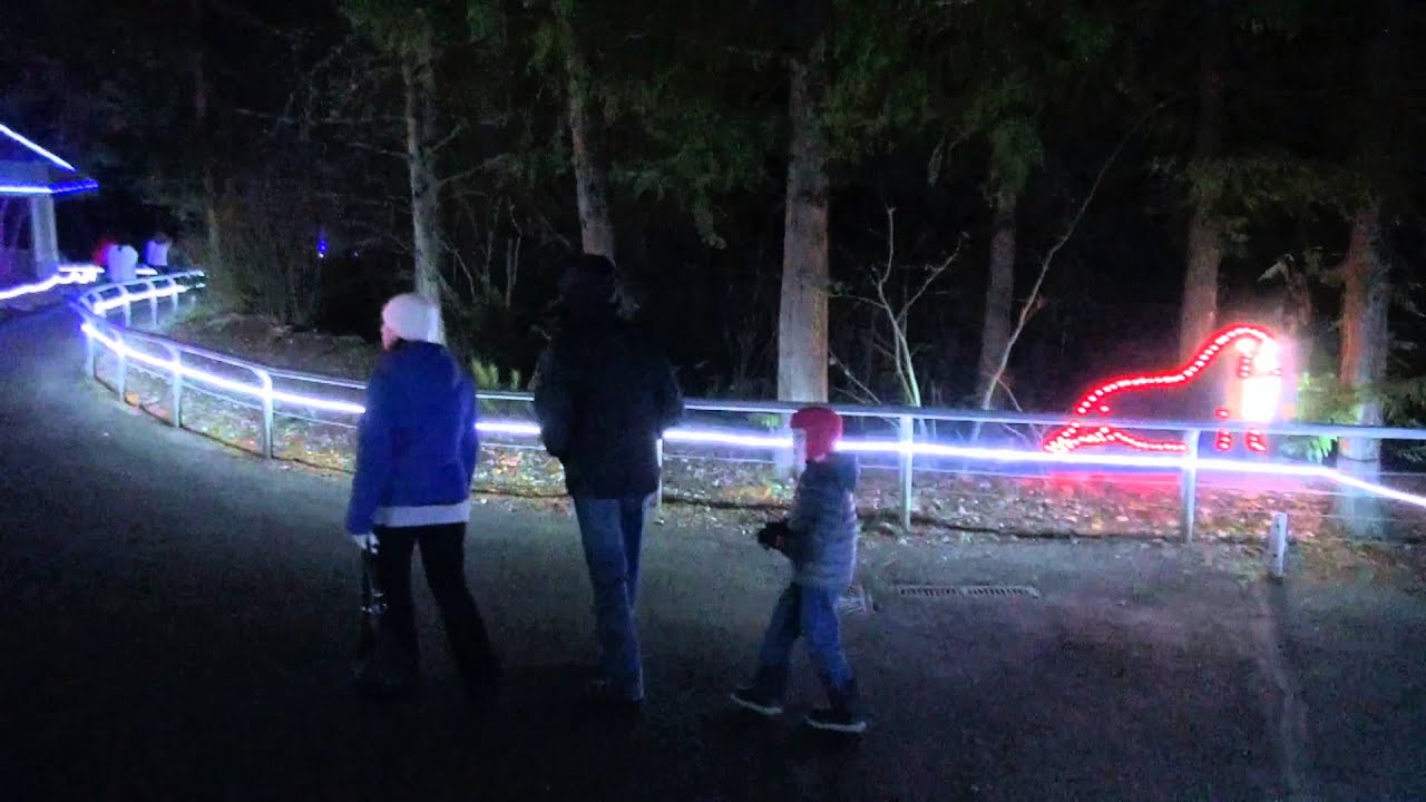 20141229Woodland Park Zoo and Christmas lights YouTube