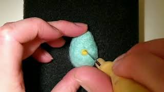Needle Felted Easter Egg hanging decoration