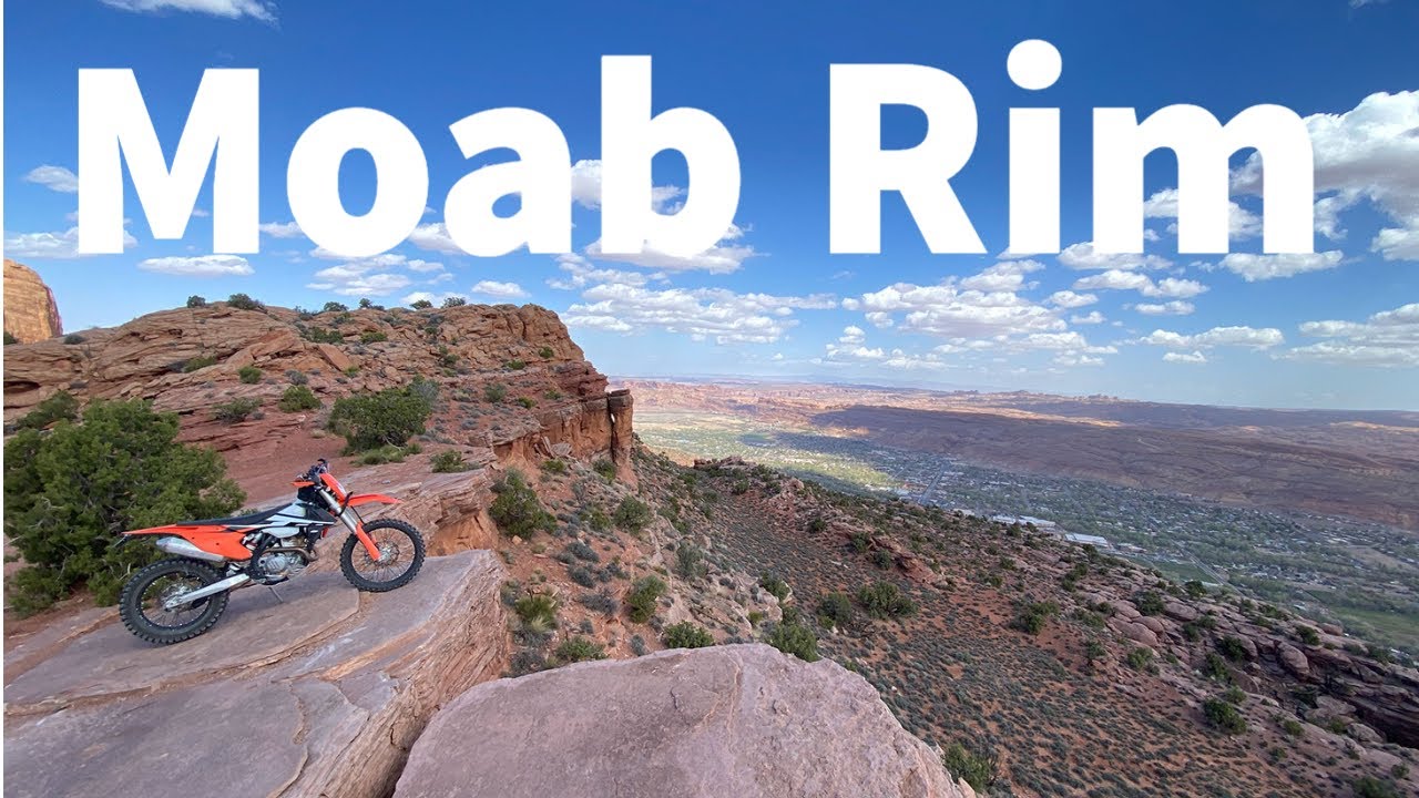 Moab Rim Trail - KTM 250 EXC-f dirt bike