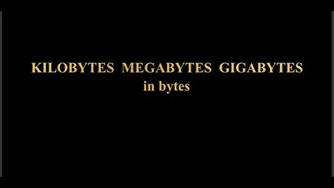 Easily convert any KB,MB or GB to Bytes