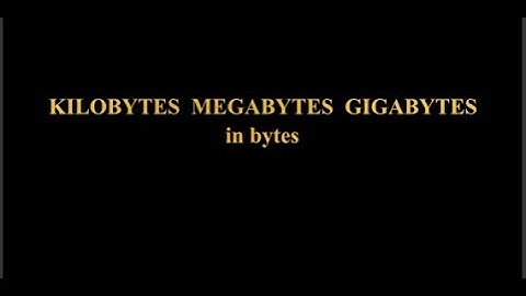 Easily convert any KB,MB or GB to Bytes