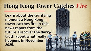 Hong Kong Tower on Fire || 🔥🏙️ Learn English Through Story Level 2 || Graded Reader 🎧