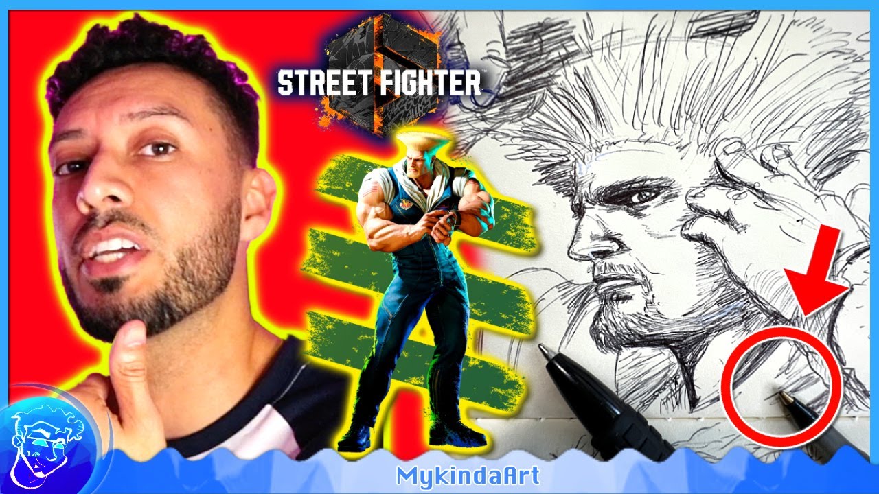 Street Fighter's Guile | Drawing Guile