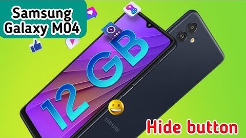 Samsung Galaxy M04 Back Button Setting Kaise Karen, How To Hide Back Button In