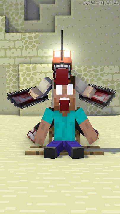 Help Herobrine Save from Vampire Girl, Chainsaw Man, Pomni  #herobrine #bones #minecraft #shorts