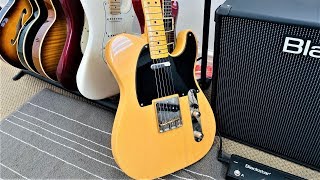 Squier Classic Vibe Telecaster 50&#39;s Butterscotch Blonde - Joe Bonamassa - Left Overs Blues Jam