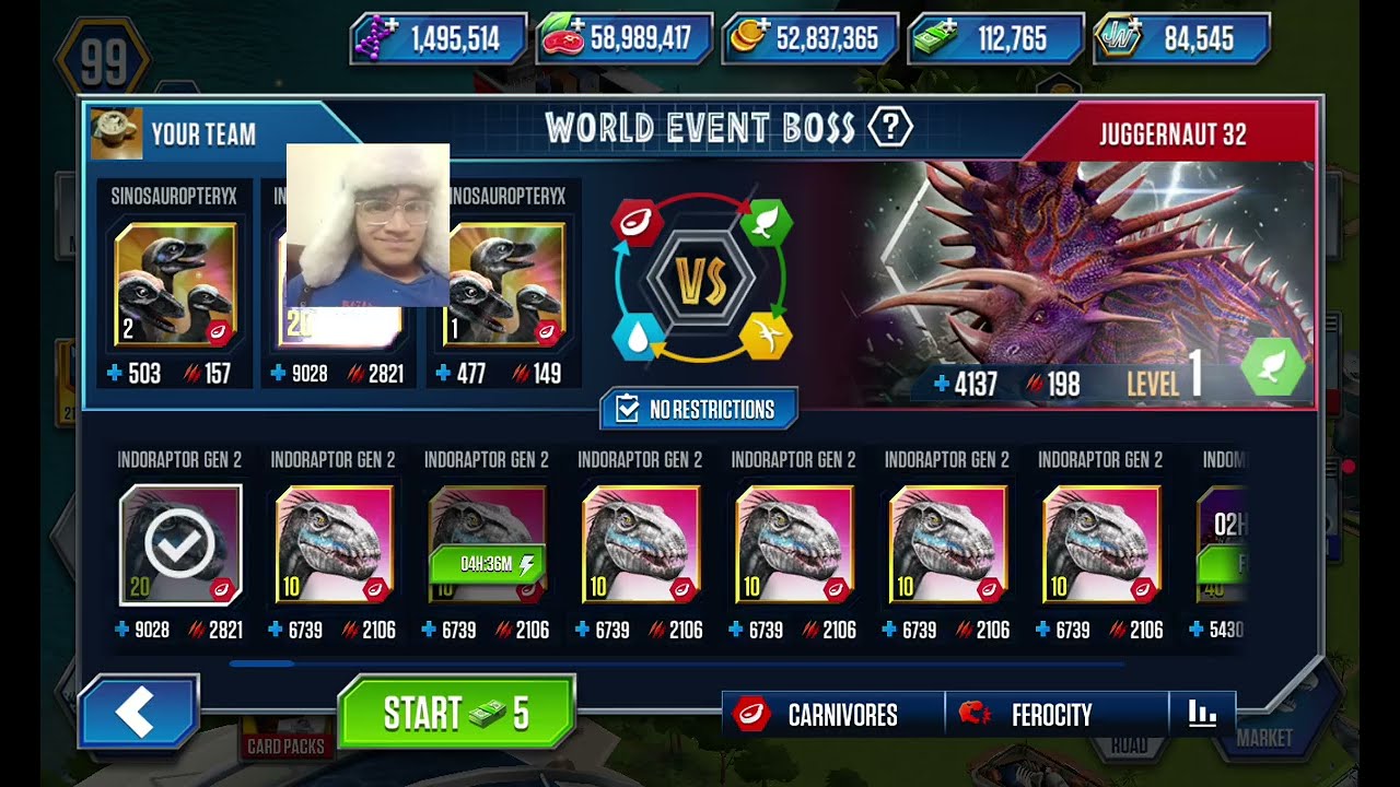 JURASSIC WORLD THE GAME Jugannut 32 Boss and Events || Gameplay On ios android Walkthrough 