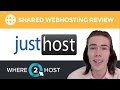 Just Host Shared Web Hosting Review 2017