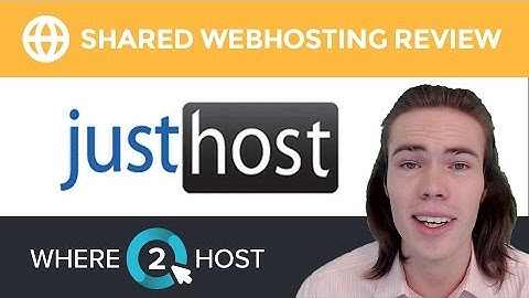 Just Host Shared Web Hosting Review 2017