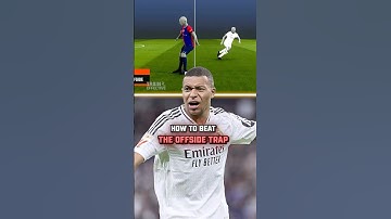 How To Beat The Offside Trap With One Simple Trick #footballshorts #mbappe  #realmadrid