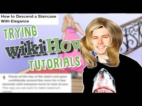 HOW TO DESCEND A STAIRCASE ELEGANTLY!? - WikiHow Hard Could it Be?!