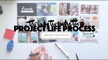 2022 Project Life Process: Week 20 Stash Busting