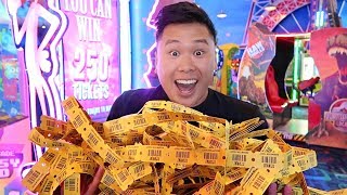 WON THE BIGGEST ARCADE JACKPOT!!!! (CRAZY MEGA WINS)
