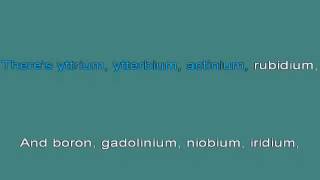Elements   Tom Lehrer [karaoke]
