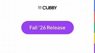 Cubby Fall '26 Release: Your Business, Run Your Way