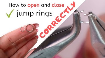 How to open and close jump rings correctly | Open and closed jump rings | Jewelry making basics