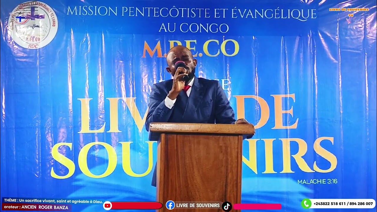 Thème :Un sacrifice vivant, saint et agréable à Dieu.