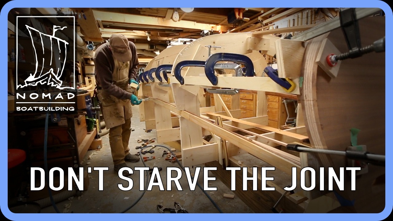 ⁣Stress Free Epoxy Glue-up on the Poulsbo Boat - Episode 10