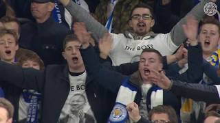 Leicester City Players, Squad And Fans Celebrate Special Win