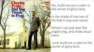 lord, build me a cabin in glory chords