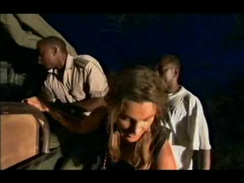 Saba Douglas-Hamilton catches a baby elephant