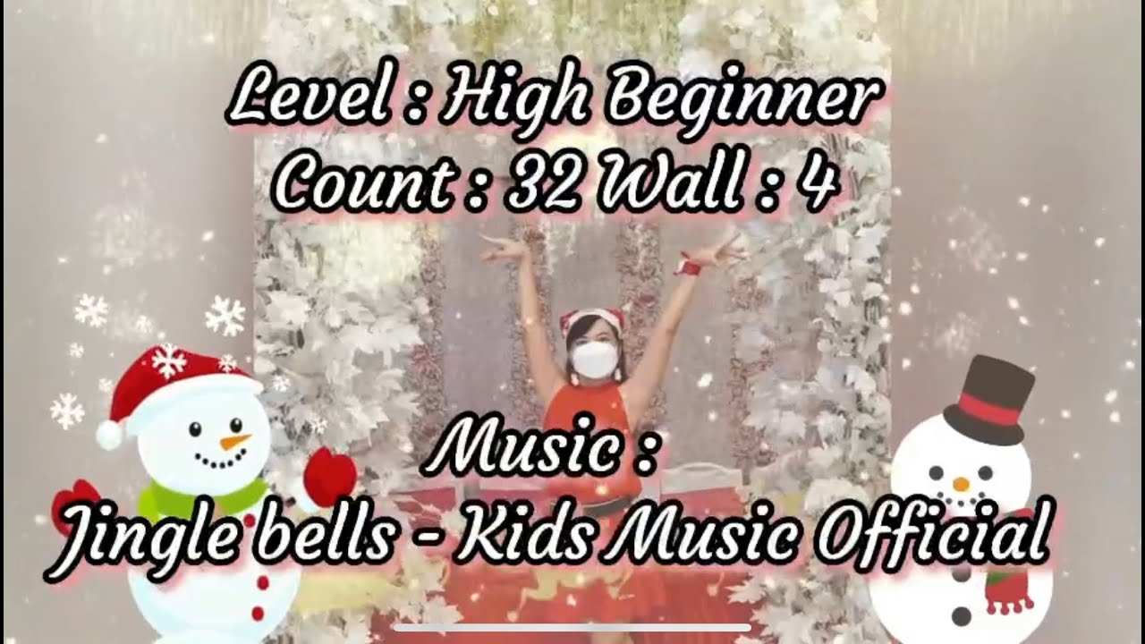 New Jingle Bells Line Dance (Demo & Walkthrough) choreo by Erni Jasin