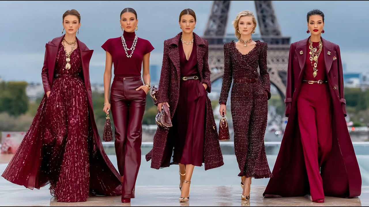 Коллекция CHANEL «Бордовый романтический» весна 2026: классический парижский гламур и элегантный ...