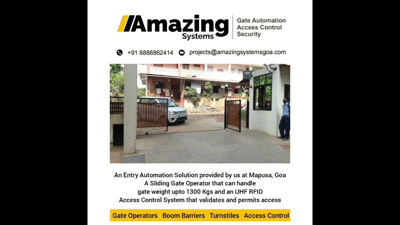An Entry Automation Solution with a Sliding Gate Operator & a UHF RFID Access Control System