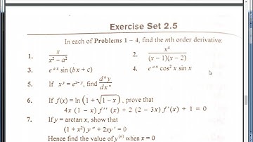 ch#2 culculus Ex.2.5 Q#3,4 ||derivative nth||nth derivative ||nth derivative bsc formulas||