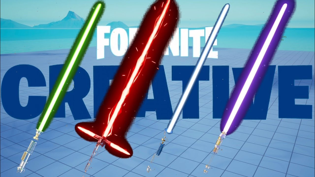How To Make LIGHTSABERS In Fortnite Creative (Tutorial) IN 2 MINUTES