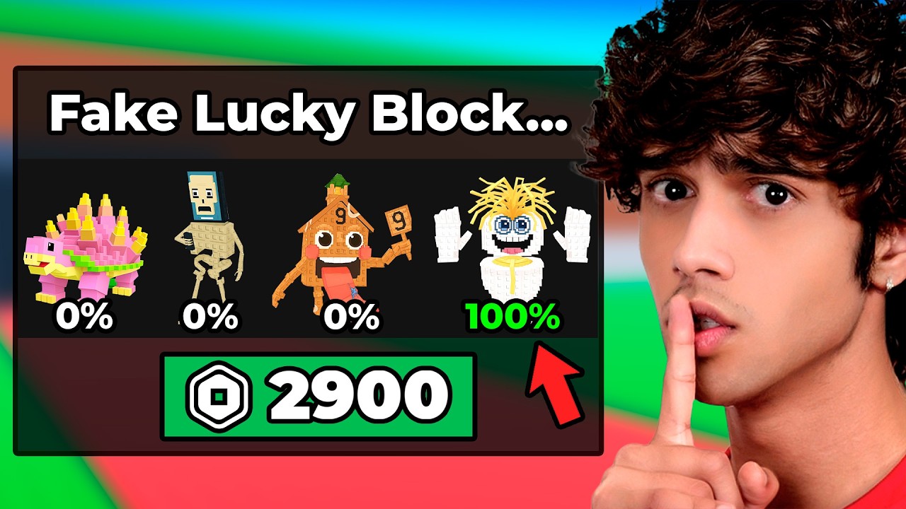 Lucky Load Pattern Hack Secretly Cheating in a Lucky Block Race - YouTube