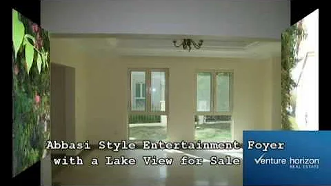 Dubai-Jumeirah Islands-Abbasi Style Entertainment Foyer with a Lake View for Sale