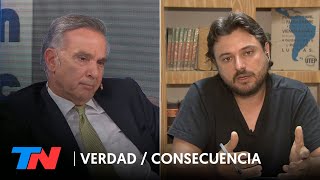 Fuertes cruces entre Miguel Ángel Pichetto y Juan Grabois en VERDAD/CONSECUENCIA