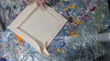 Stretching an unprimed Canvas.  Painting Abstract Painting. Composition and Value in Abstracts