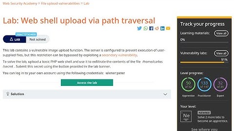 Web Security Academy | File Upload | 3 - Web Shell Upload Via Path Traversal