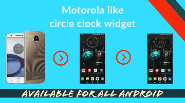 Motorola like circle clock widget for all Android.
