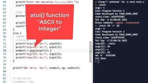 C Programming Skills Using Replit: Calculator Program: Version 3