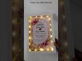 LED Wedding frame Video! #shorts #shortsvideo #wedding #savedate