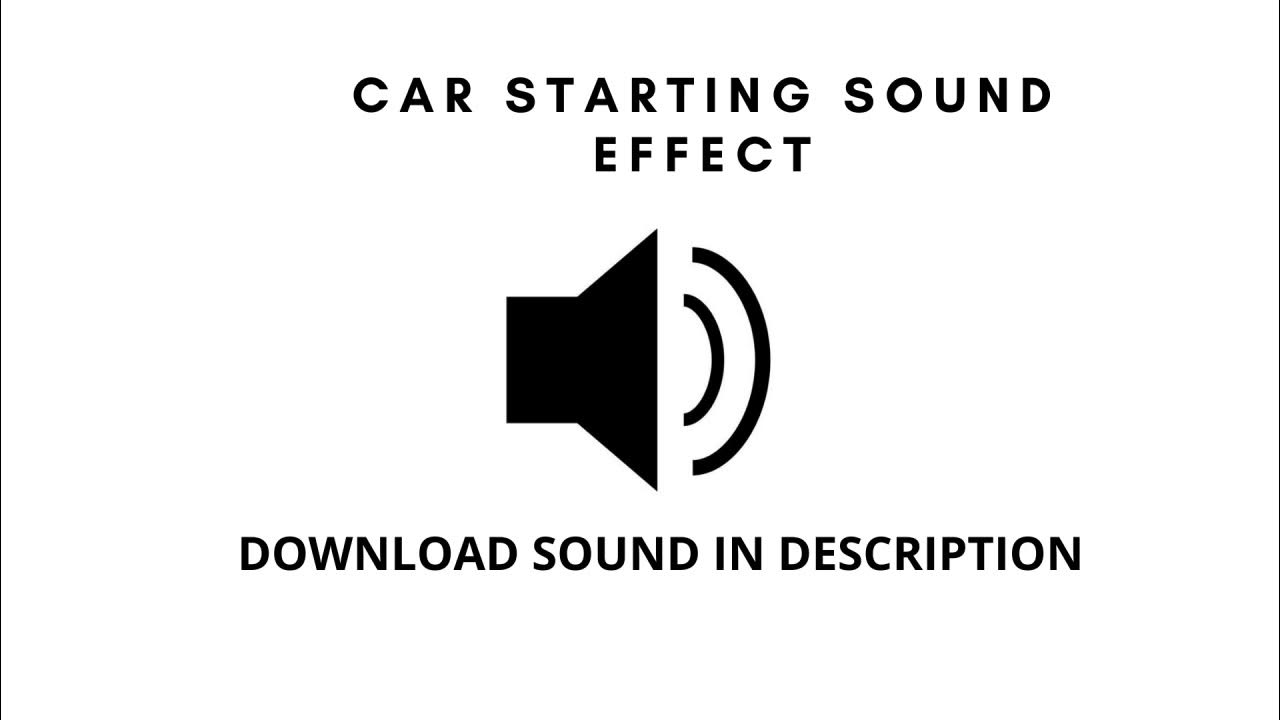 Car Starting Sound Effect - YouTube