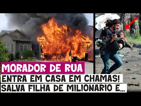 Vídeo: Homem heroicamente corre para casa em chamas para salvar seu cão