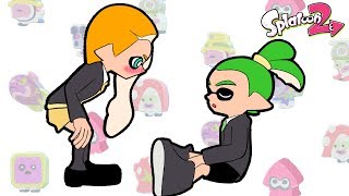 【手描きアニメ】「俺の彼女は、年上のかわいい先輩です！」【スプラトゥーン2】【Eng Sub】