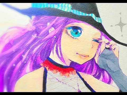 ハロウィンイラスト描いてみた 16 コピック Youtube