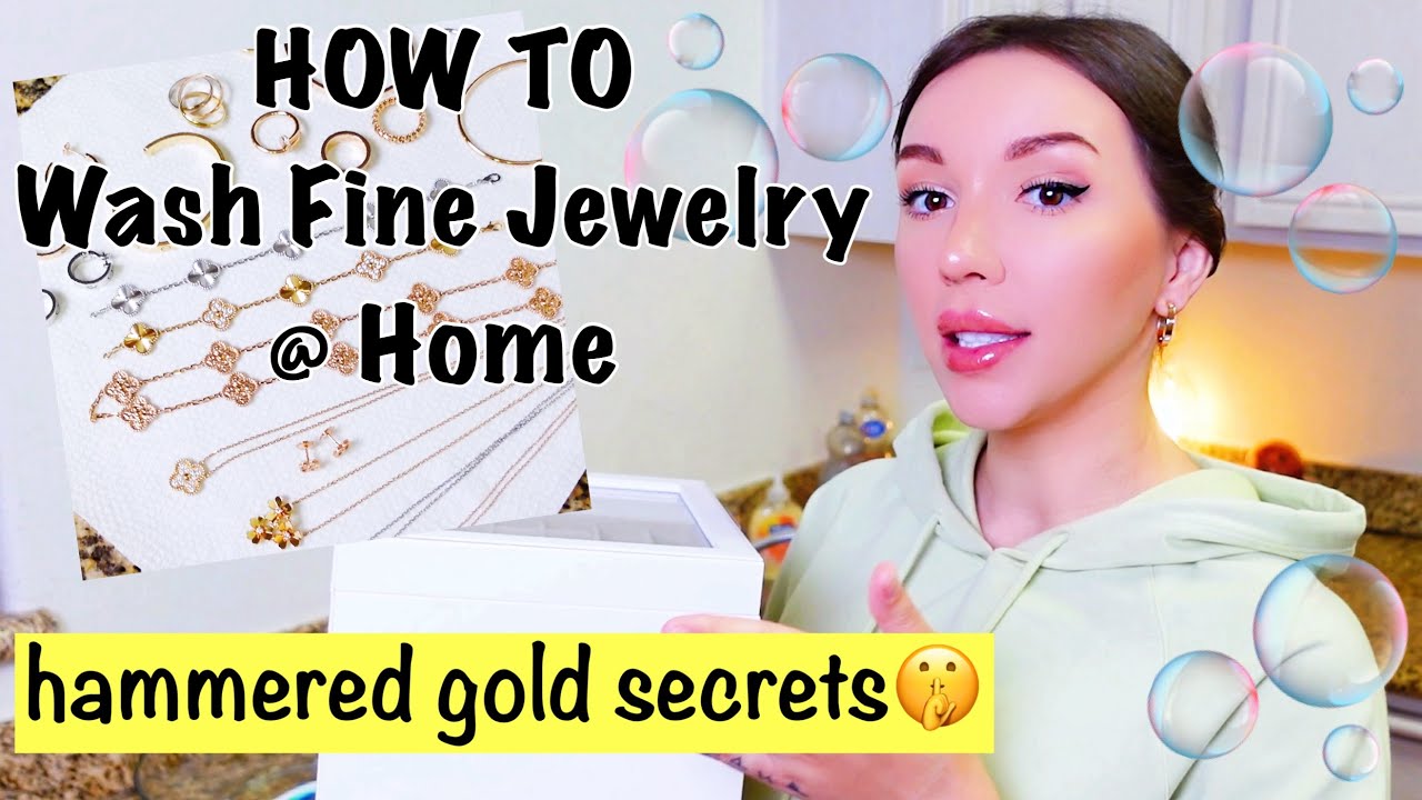 Vlogmas 2023 How To Wash Fine Jewelry (Hammered Gold) Van Cleef, Cartier, David Yurman