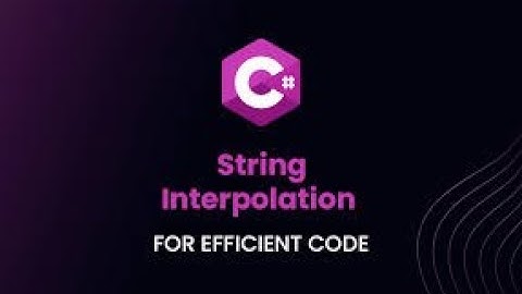 String Interpolation in C#: How to Write Cleaner and More Readable Code | #coding #csharp #program