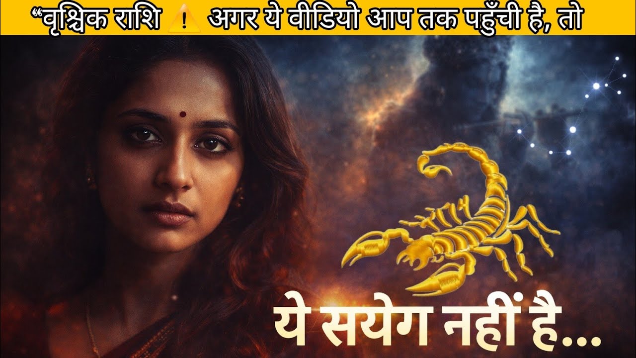 “वृश्चिक राशि ⚠️ अगर ये वीडियो आप तक पहुँची है, तो इसका मतलब कुछ है” #rashifal #scorpio #astrology