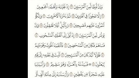 سورة الصافات من آية ١٣٣ - ١٤٨ صف ٦