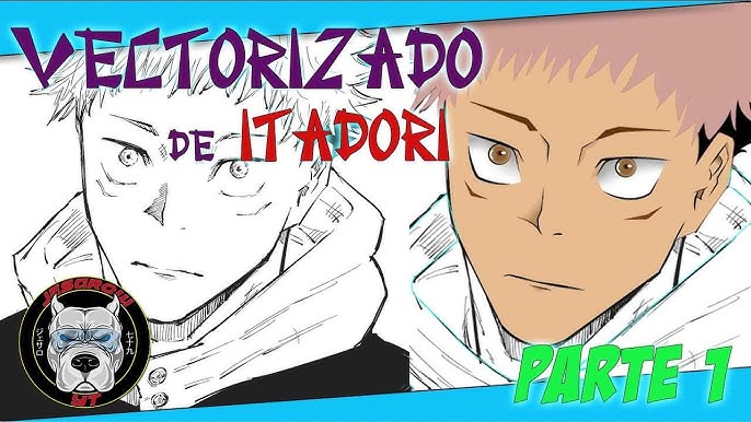 Jujutsu Kaisen Itadori Vectorizado Illustrator Parte 1 Youtube